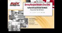 Desktop Screenshot of buckdistributing.com