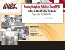 Tablet Screenshot of buckdistributing.com